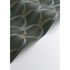 Kép 2/3 - Casadeco Geometrikus zöld vlies tapéta Entree Des Artistes Vert Taiga 53 cm X 10 m