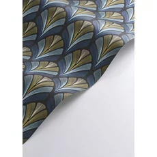 Kép 2/3 - Casadeco Elegáns Art deco sötétkék vlies tapéta Folies St James Bleu Orage 53 cm X 10 m