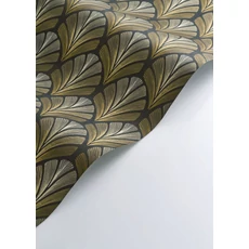 Kép 2/3 - Casadeco Elegáns Art deco barna vlies tapéta Folies St James Tabac 53 cm X 10 m