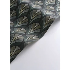 Kép 2/3 - Casadeco Elegáns Art deco kékes zöld vlies tapéta Folies St James Vert Taiga 53 cm X 10 m