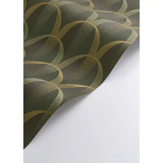 Kép 2/3 - Casadeco Geometrikus keki vlies tapéta Entree Des Artistes Kaki 53 cm X 10 m