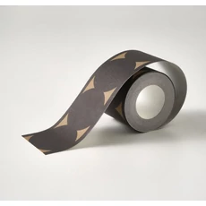 Kép 2/3 - Casadeco Elegáns mintás fekete vlies bordűr La Coquette Noir Fusain 5 cm  X 6 m