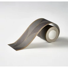 Kép 2/3 - Casadeco Vékony sötétbarna mintás vlies bordűr La Festive Noir Fusain 5 cm X 6 m