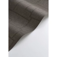 Kép 2/3 - Casadeco Absztrakt geometriai mintás fekete vinyl tapéta Inca Noir Fusain 53 cm  X 10 m