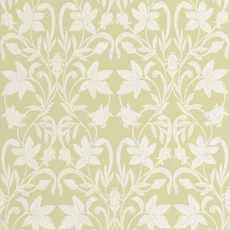 Kép 1/3 - Casadeco virág mintás pisztácia színű vlies tapéta Primrose Pistache 53 cm X 10 m