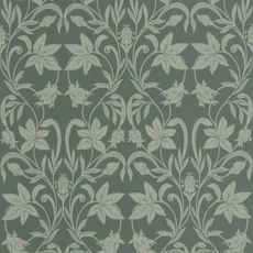 Kép 1/3 - Casadeco virág mintás zöld vlies tapéta Primrose Vert Sauge 53 cm X 10 m