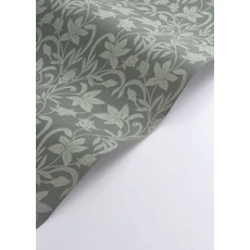 Kép 2/3 - Casadeco virág mintás zöld vlies tapéta Primrose Vert Sauge 53 cm X 10 m