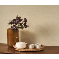 Kép 3/3 - Casadeco Szövet hatású mosható bézs vinyl tapéta Boaco Beige Paille 53 cm X 10 m