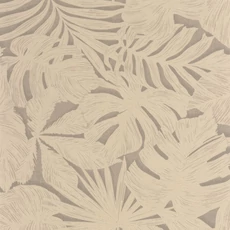 Kép 1/3 - Casadeco Pálmalevél mintás barnás bézs vinyl tapéta Granada Beige Lin 53 cm X 10 m