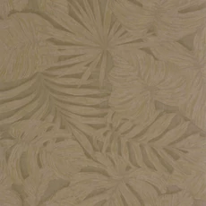 Kép 1/3 - Casadeco Pálmalevél mintás barna vinyl tapéta Granada Tabac 53 cm X 10 m