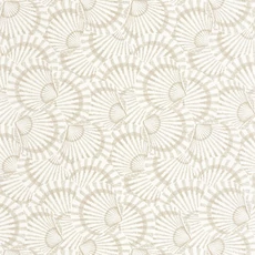 Kép 1/3 - Casadeco Kagyló mintás krém színű vinyl tapéta Saint Malo Sable 53 cm X 10 m