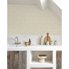 Kép 3/3 - Casadeco Kagyló mintás bézs vinyl tapéta Saint Malo Grege 53 cm X 10 m