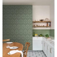 Kép 3/3 - Casadeco virág mintás zöld vlies tapéta Primrose Vert Sauge 53 cm X 10 m