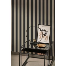 Kép 3/3 - Casadeco vékony csíkos fekete vlies tapéta Elizabeth Noir Fusain 53 cm X 10 m