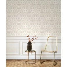 Kép 3/3 - Casadeco virág mintás bézs vlies tapéta Primrose Naturel 53 cm X 10 m