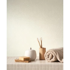 Kép 3/3 - Casadeco Levélerezetes krém színű vinyl tapéta Nola Beige Creme 53 cm X 10 m