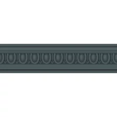 Kép 1/3 - Casadeco Klasszikus széles olajkék vlies bordűr La Baronne Bleu Petrole 10 cm X 6 m