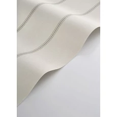 Kép 2/3 - Casadeco Fekete vastag csíkos szövethatású vinyl tapéta Saint Briac Noir Fusain/Lin 53 cm X 10 m