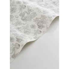 Kép 2/3 - Casadeco Korallzátony mintás fekete-fehér vinyl tapéta Cote Sauvage Gris Mouette 53 cm X 10 m