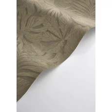 Kép 2/3 - Casadeco Pálmalevél mintás barna vinyl tapéta Granada Tabac 53 cm X 10 m