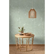Kép 3/3 - Casadeco Pálmalevél mintás halványzöld vinyl tapéta Granada Vert D'eau 53 cm X 10 m