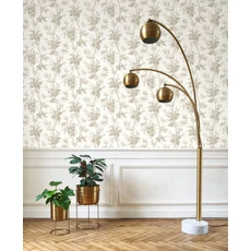 Kép 3/3 - Casadeco virág mintás szürkésbarna vlies tapéta Flanerie Taupe 53 cm X 10 m