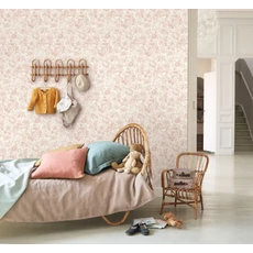 Kép 3/3 - Casadeco angol rózsás halvány rózsaszín vlies tapéta Celestine Rose Poudre 53 cm X 10 m