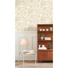 Kép 3/3 - Casadeco aranybarna fa mintás bézs vlies tapéta Arbre Beige Lin 53 cm X 10 m