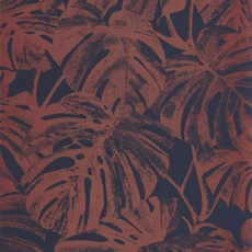 Kép 1/3 - Casadeco bronz pálmaleveles vlies tapéta Mata Amarena 53 cm X 10 m