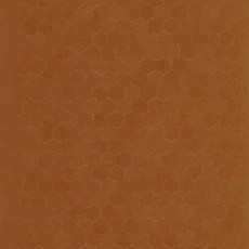 Kép 1/3 - Casadeco hexagon mintás terrakotta vinyl tapéta finom metál fénnyel Meli Terracotta 53 cm X 10 m