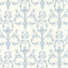 Kép 1/3 - Casadeco angyal mintás kék vlies tapéta Seraphin Bleu Porcelaine 53 cm X 10 m