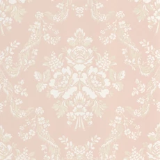 Kép 1/3 - Casadeco rózsaszín barokk mintás vlies tapéta Pompadour Rose Poudre 53 cm X 10 m