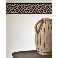 Kép 3/3 - Casadeco ocelot mintás szürkés barna vlies bordűr Ocelot Taupe 8 cm X 6 m