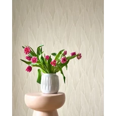 Kép 3/3 - Casadeco krém szanzavéra levélmintás vlies tapéta Sansevieria Blanc Craie 53 cm X 10 m