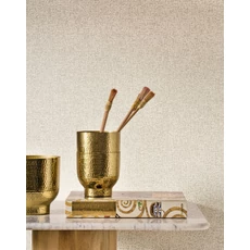 Kép 2/3 - Casadeco fehéres bézs strukturált vinyl tapéta Dione Blanc Craie 53 cm X 10 m