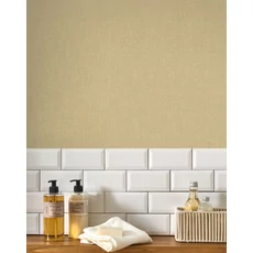 Kép 3/3 - Casadeco világos bézs szövethatású vinyl tapéta Caractere Beige Chamois 53 cm X 10 m