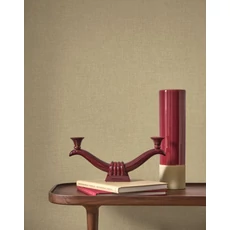 Kép 3/3 - Casadeco zöldes barna szövethatású vinyl tapéta Caractere Argile 53 cm X 10 m