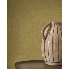 Kép 3/3 - Casadeco oliva szövethatású vinyl tapéta Caractere Olive 53 cm X 10 m