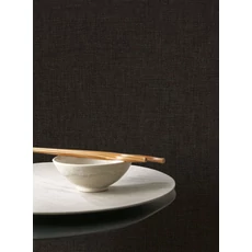 Kép 3/3 - Casadeco fekete szövethatású vinyl tapéta finom metál fénnyel Caractere Noir Reglisse 53 cm X 10 m