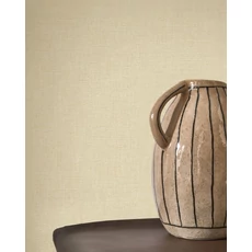 Kép 3/3 - Casadeco homok színű szövethatású vinyl tapéta Caractere Beige Ficelle 53 cm X 10 m
