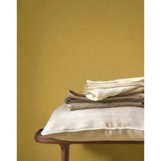 Kép 3/3 - Casadeco mustársárga szövethatású vinyl tapéta Caractere Jaune Curry 53 cm X 10 m