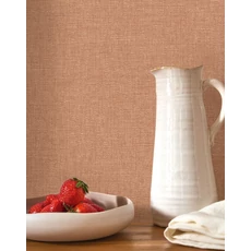 Kép 3/3 - Casadeco terrakotta szövethatású vinyl tapéta Caractere Terracotta 53 cm X 10 m