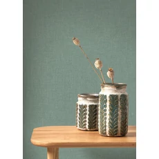 Kép 3/3 - Casadeco narancsos kék szövethatású vinyl tapéta Caractere Blue Topaze 53 cm X 10 m