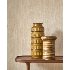 Kép 3/3 - Casadeco vonal mintás homok színű vlies tapéta Capri Sable 53 cm X 10 m