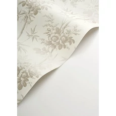 Kép 2/3 - Casadeco virág mintás szürkésbarna vlies tapéta Flanerie Taupe 53 cm X 10 m