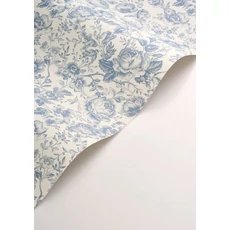 Kép 2/3 - Casadeco angol rózsás kék vlies tapéta Celestine Bleu Encre 53 cm X 10 m