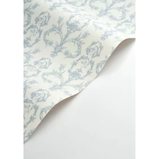 Kép 2/3 - Casadeco angyal mintás kék vlies tapéta Seraphin Bleu Porcelaine 53 cm X 10 m