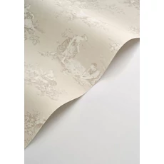 Kép 2/3 - Casadeco bézs vlies tapéta romantikus mintával Scene D'été Beige Lin 53 cm X 10 m