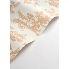 Kép 2/3 - Casadeco barna vlies tapéta játékos mintával Cadence Camel 53 cm X 10 m