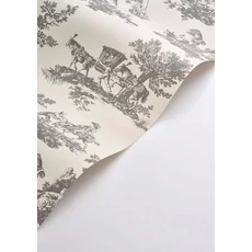 Kép 2/3 - Casadeco fekete vlies tapéta játékos mintával Cadence Noir Fusain 53 cm X 10 m